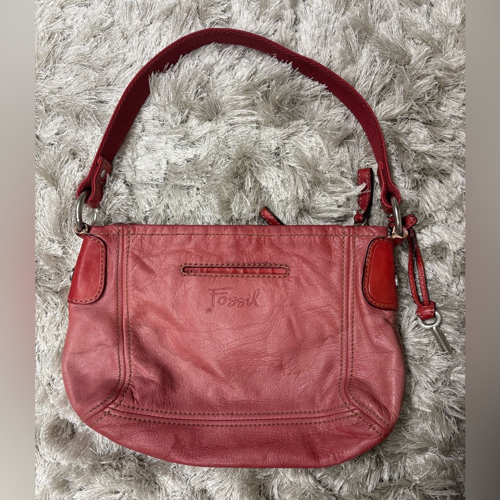 Fossil Women's pink Leather Bag